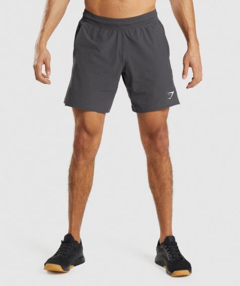 Men's Gymshark Apex 8" Function Shorts Dark Grey | CA 1D5768